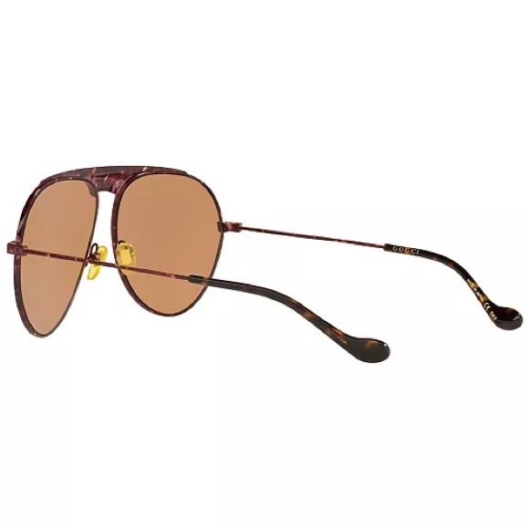 GUCCI HAVANA AVIATOR UNISEX SUNGLASSES GG0908S - Picture 7 of 10